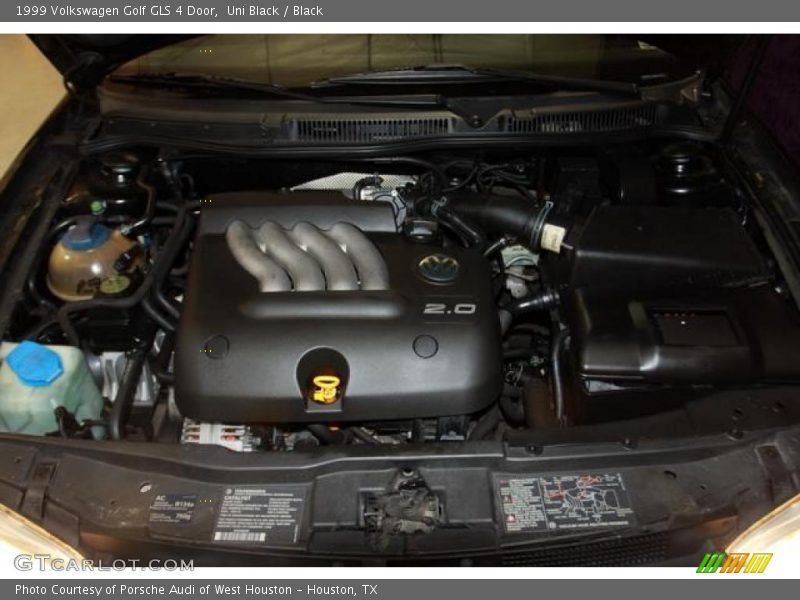 Uni Black / Black 1999 Volkswagen Golf GLS 4 Door