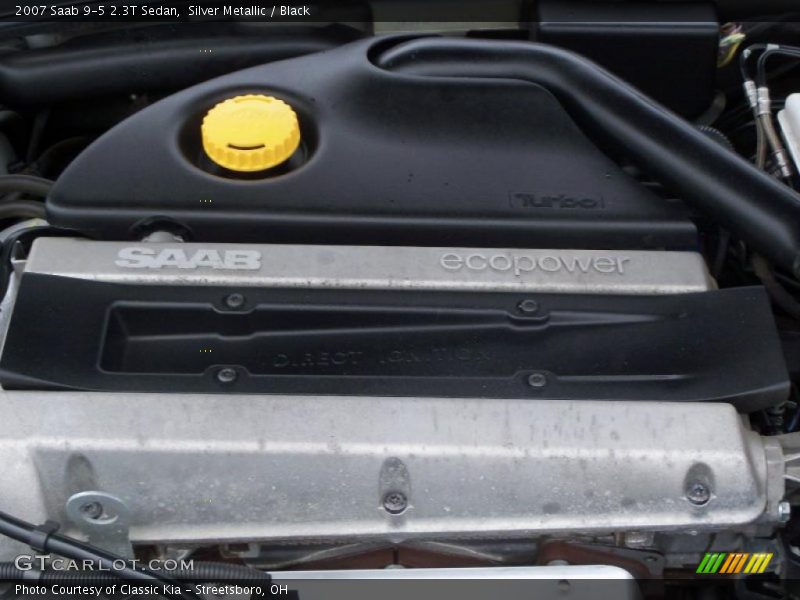 Silver Metallic / Black 2007 Saab 9-5 2.3T Sedan