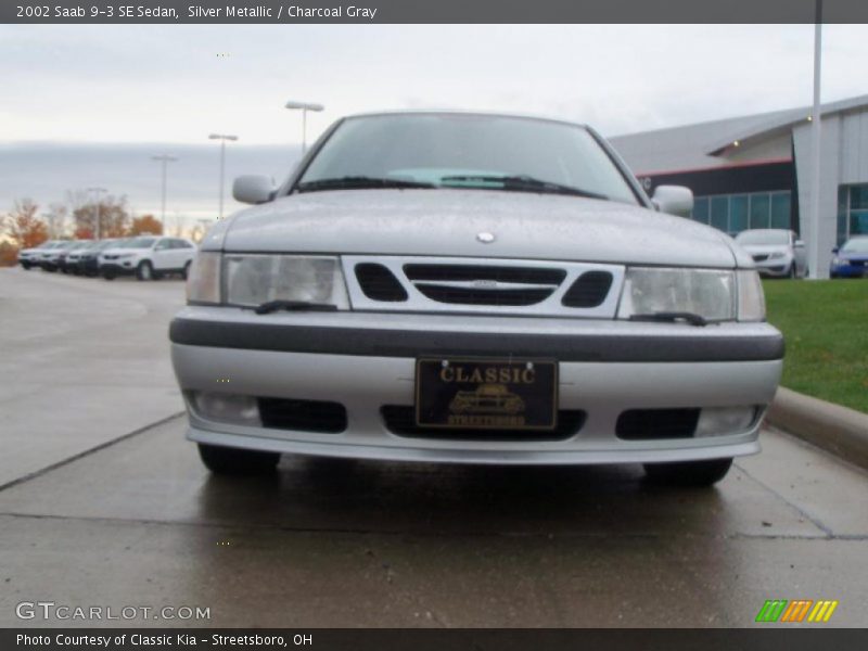 Silver Metallic / Charcoal Gray 2002 Saab 9-3 SE Sedan