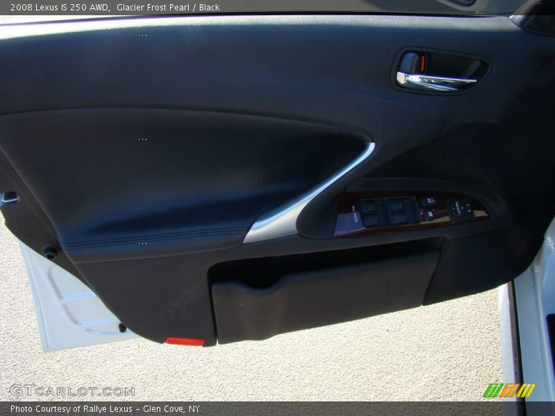 Glacier Frost Pearl / Black 2008 Lexus IS 250 AWD