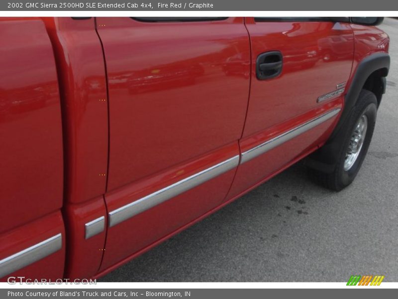 Fire Red / Graphite 2002 GMC Sierra 2500HD SLE Extended Cab 4x4