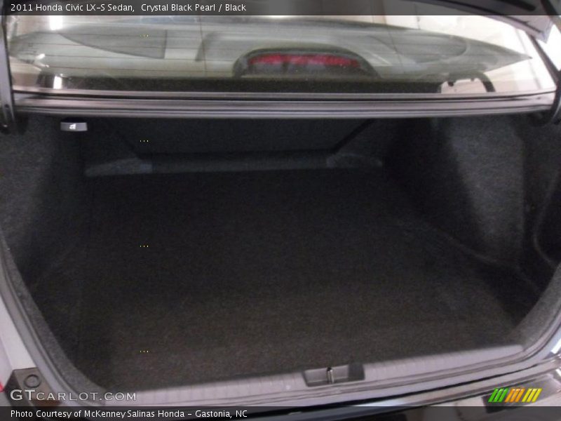 Crystal Black Pearl / Black 2011 Honda Civic LX-S Sedan