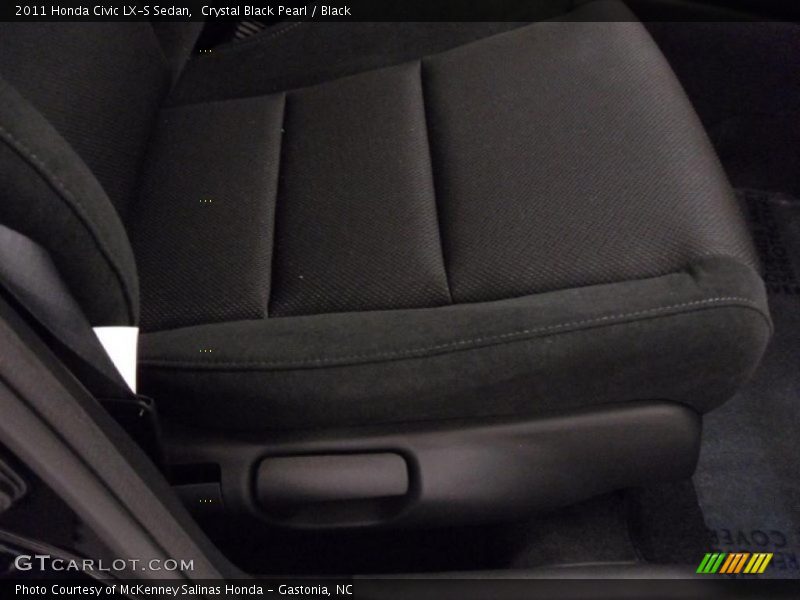 Crystal Black Pearl / Black 2011 Honda Civic LX-S Sedan