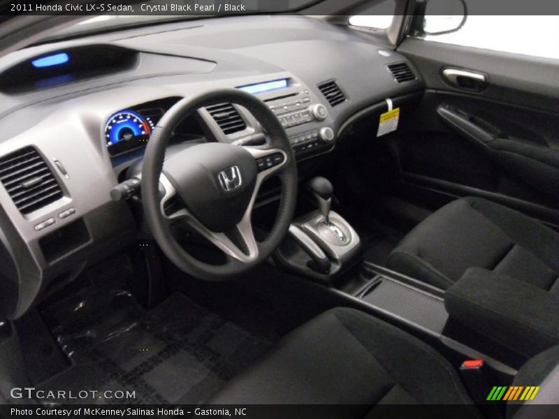  2011 Civic LX-S Sedan Black Interior