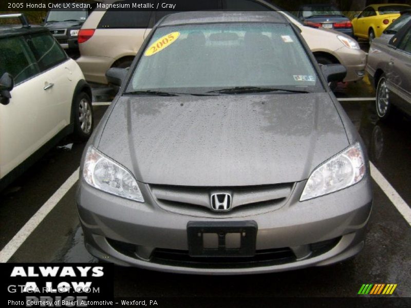 Magnesium Metallic / Gray 2005 Honda Civic LX Sedan