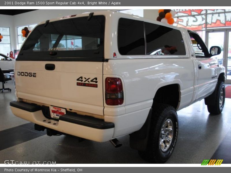 Bright White / Agate 2001 Dodge Ram 1500 Sport Regular Cab 4x4