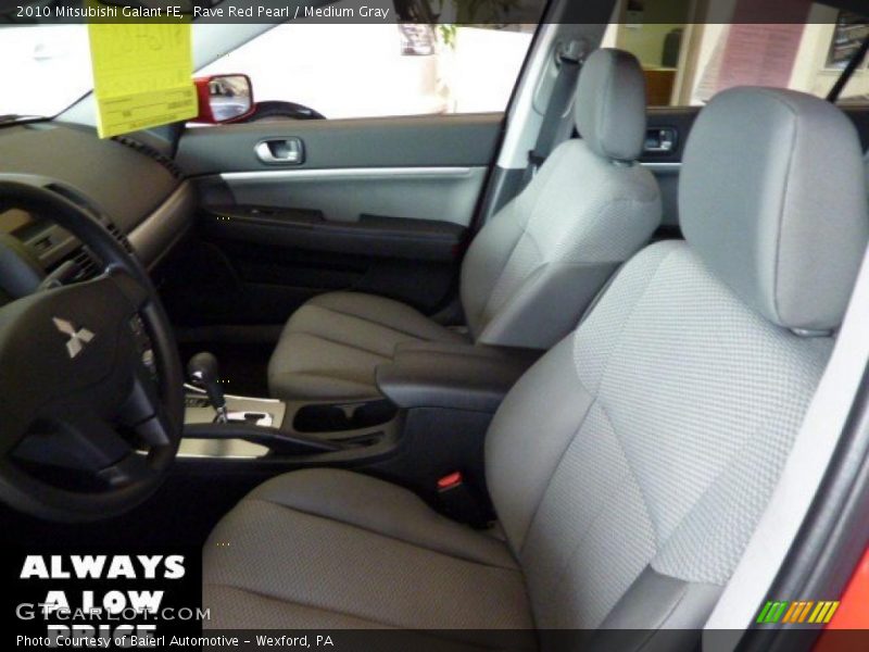 Rave Red Pearl / Medium Gray 2010 Mitsubishi Galant FE