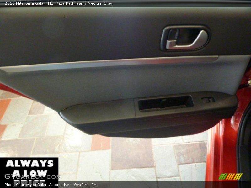 Rave Red Pearl / Medium Gray 2010 Mitsubishi Galant FE