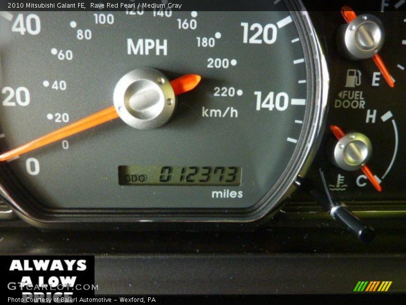 Rave Red Pearl / Medium Gray 2010 Mitsubishi Galant FE