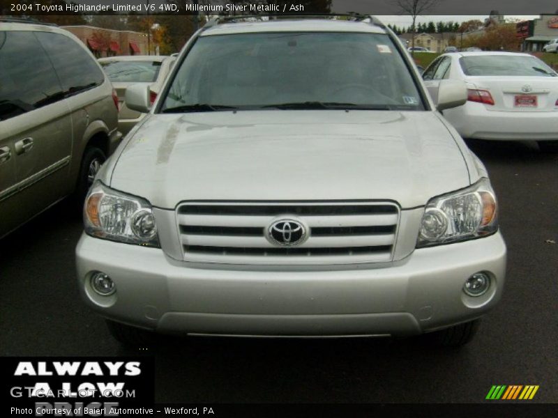 Millenium Silver Metallic / Ash 2004 Toyota Highlander Limited V6 4WD