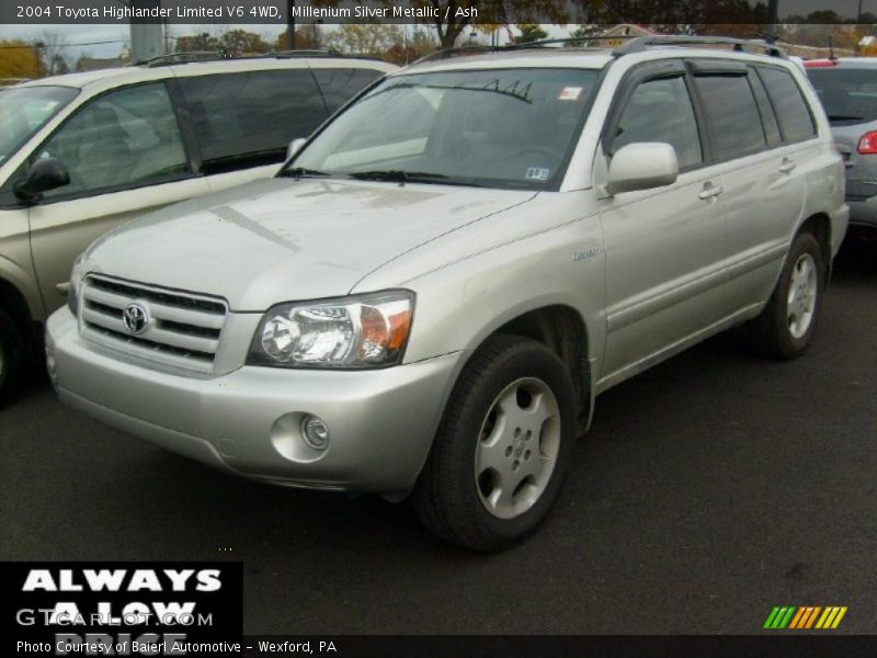 Millenium Silver Metallic / Ash 2004 Toyota Highlander Limited V6 4WD