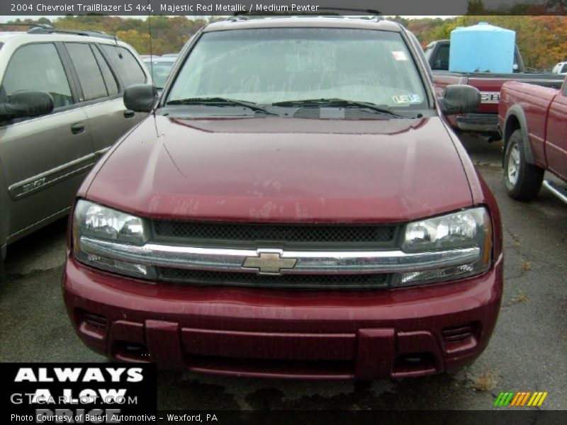 Majestic Red Metallic / Medium Pewter 2004 Chevrolet TrailBlazer LS 4x4