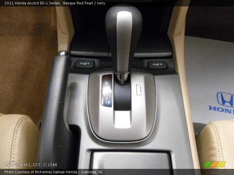  2011 Accord EX-L Sedan 5 Speed Automatic Shifter