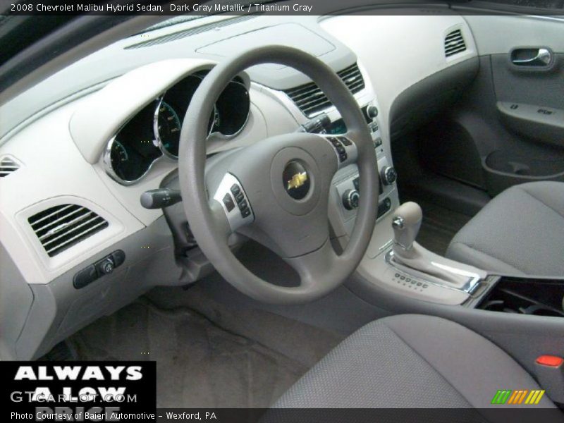 Dashboard of 2008 Malibu Hybrid Sedan