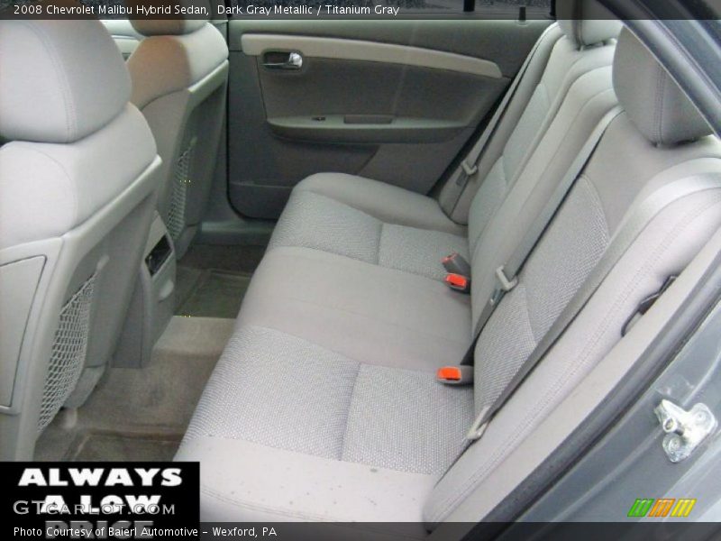  2008 Malibu Hybrid Sedan Titanium Gray Interior