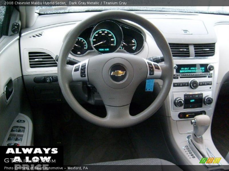 Dashboard of 2008 Malibu Hybrid Sedan