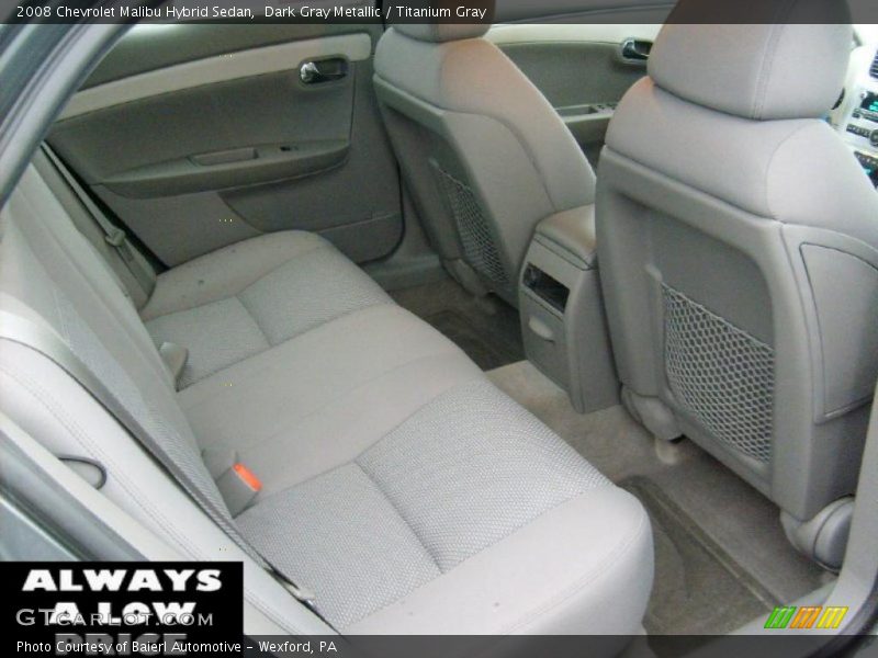  2008 Malibu Hybrid Sedan Titanium Gray Interior