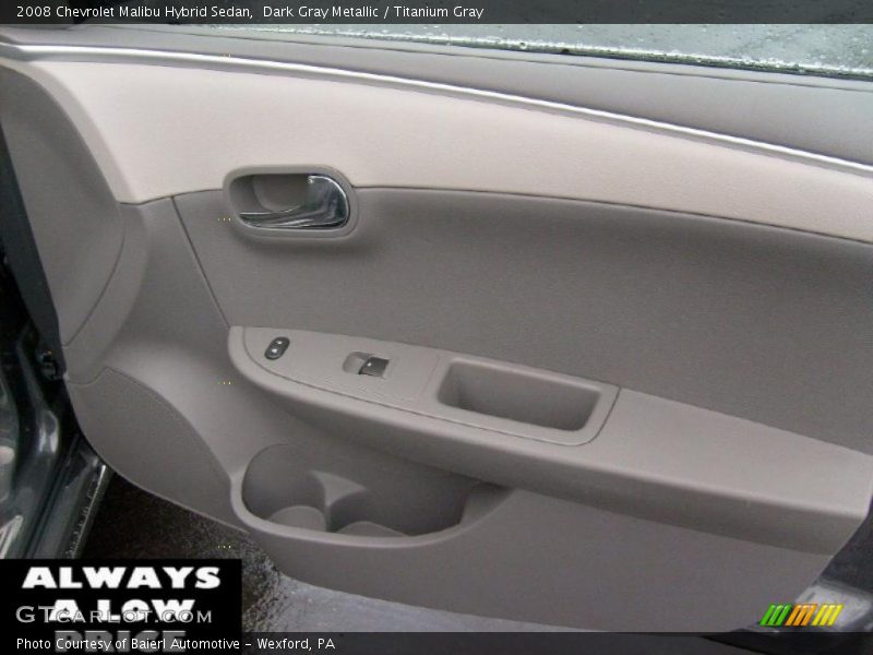  2008 Malibu Hybrid Sedan Titanium Gray Interior