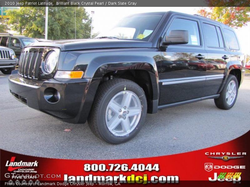 Brilliant Black Crystal Pearl / Dark Slate Gray 2010 Jeep Patriot Latitude