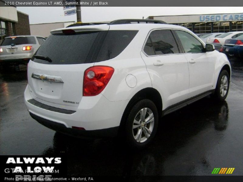 Summit White / Jet Black 2010 Chevrolet Equinox LT AWD