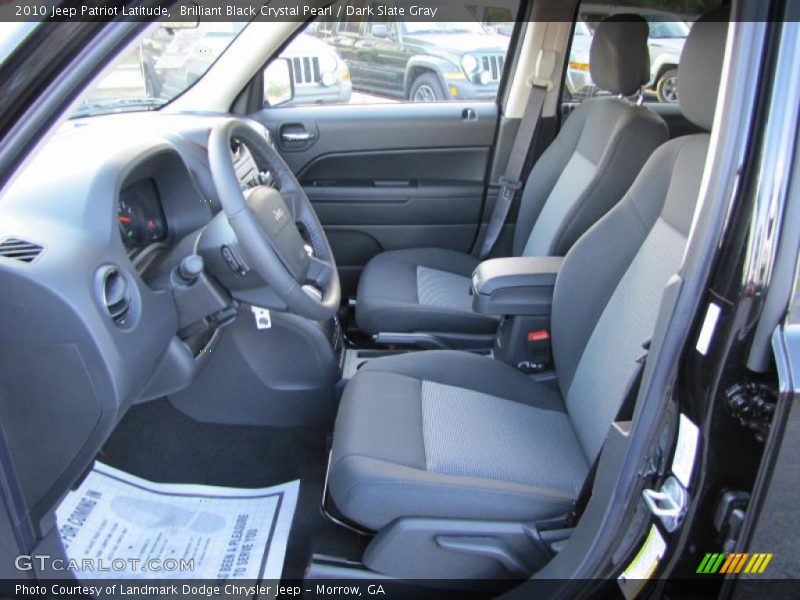 Brilliant Black Crystal Pearl / Dark Slate Gray 2010 Jeep Patriot Latitude