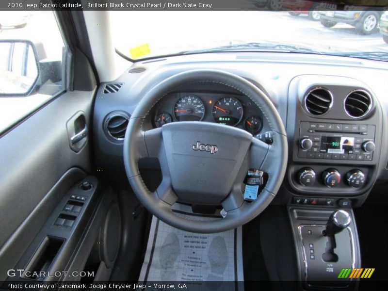 Brilliant Black Crystal Pearl / Dark Slate Gray 2010 Jeep Patriot Latitude