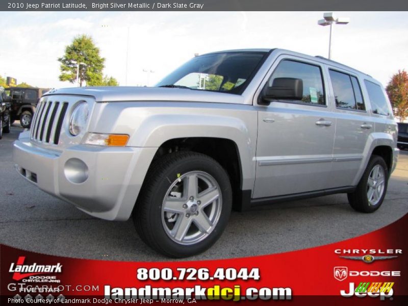 Bright Silver Metallic / Dark Slate Gray 2010 Jeep Patriot Latitude