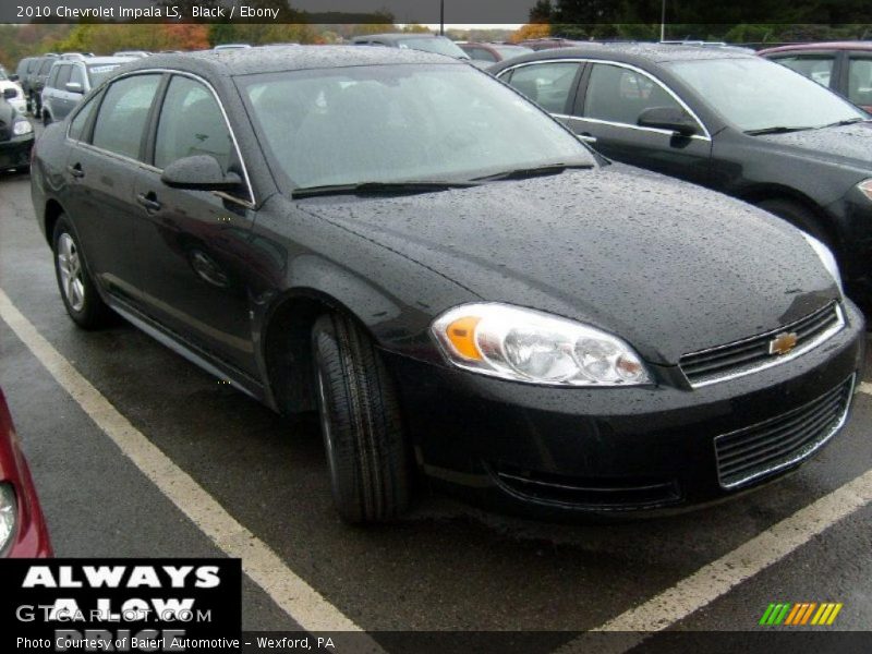 Black / Ebony 2010 Chevrolet Impala LS
