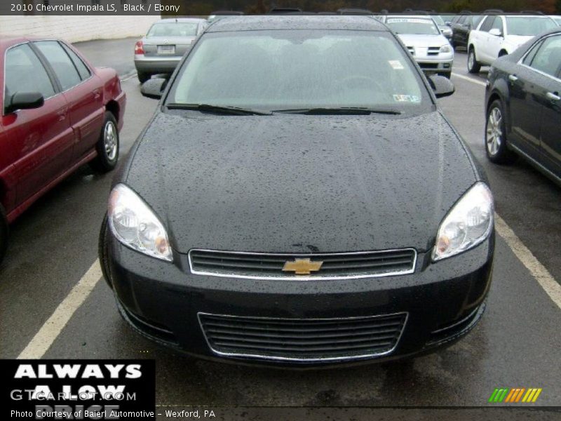 Black / Ebony 2010 Chevrolet Impala LS