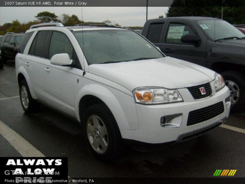 Polar White / Gray 2007 Saturn VUE V6 AWD