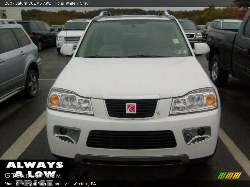 Polar White / Gray 2007 Saturn VUE V6 AWD