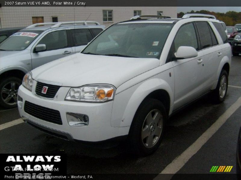 Polar White / Gray 2007 Saturn VUE V6 AWD
