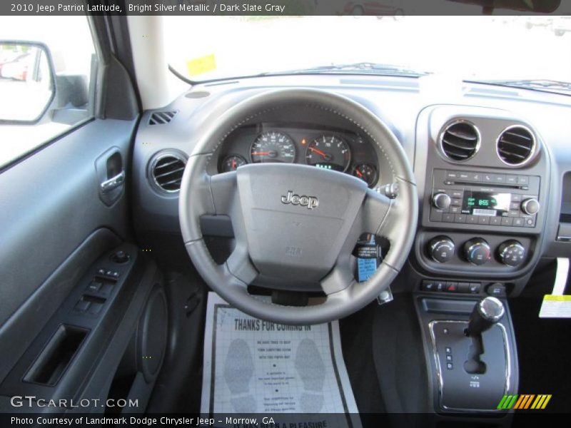 Bright Silver Metallic / Dark Slate Gray 2010 Jeep Patriot Latitude