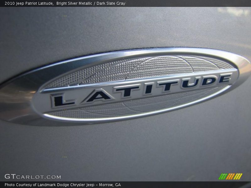 Bright Silver Metallic / Dark Slate Gray 2010 Jeep Patriot Latitude
