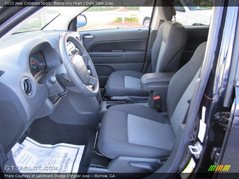  2010 Compass Sport Dark Slate Gray Interior