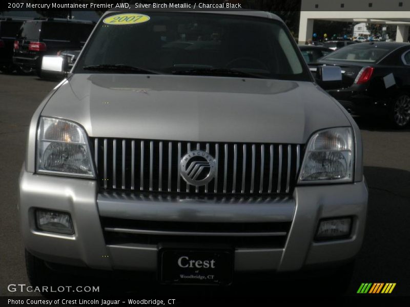 Silver Birch Metallic / Charcoal Black 2007 Mercury Mountaineer Premier AWD
