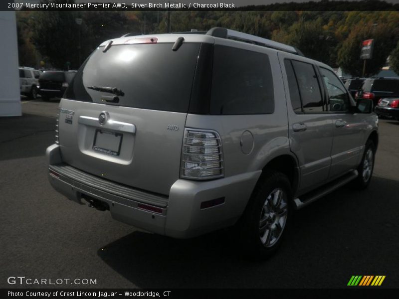 Silver Birch Metallic / Charcoal Black 2007 Mercury Mountaineer Premier AWD