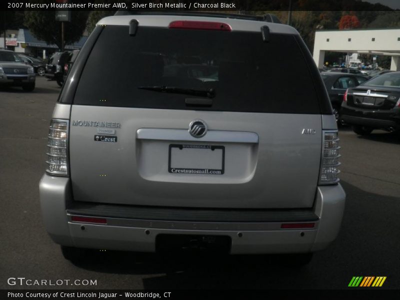 Silver Birch Metallic / Charcoal Black 2007 Mercury Mountaineer Premier AWD