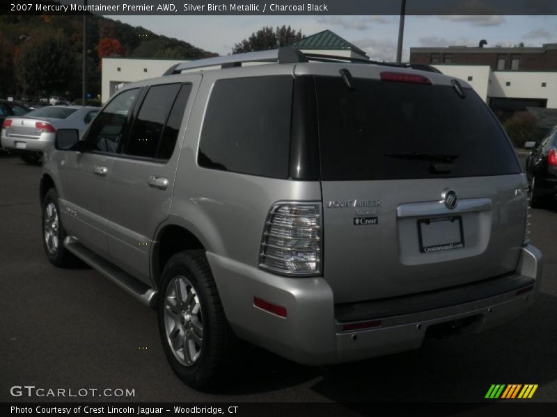 Silver Birch Metallic / Charcoal Black 2007 Mercury Mountaineer Premier AWD