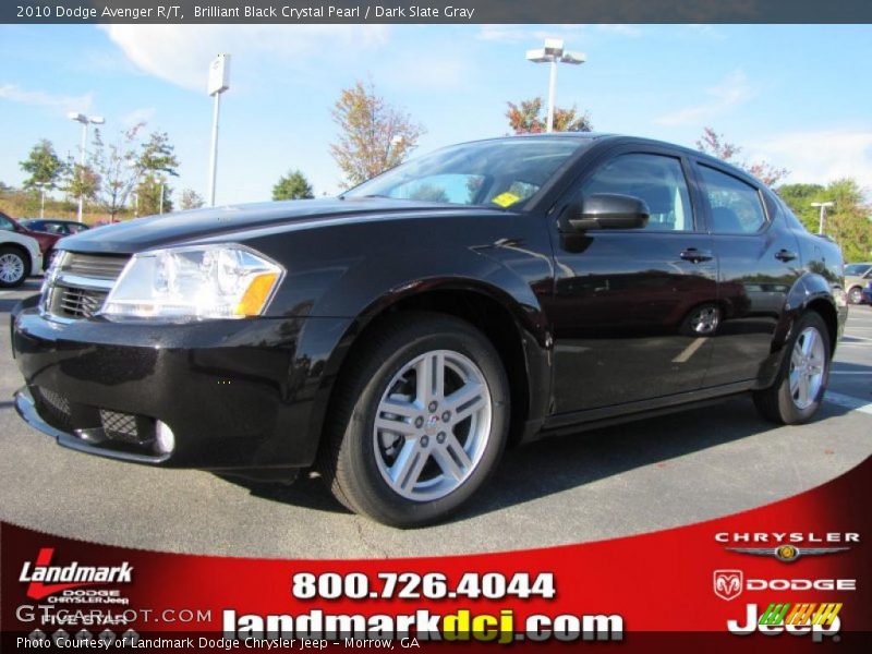 Brilliant Black Crystal Pearl / Dark Slate Gray 2010 Dodge Avenger R/T
