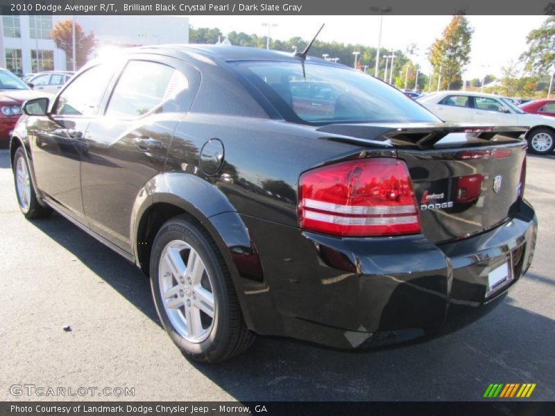 Brilliant Black Crystal Pearl / Dark Slate Gray 2010 Dodge Avenger R/T