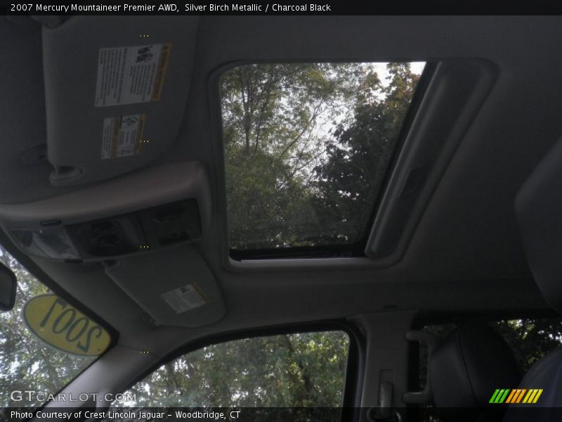 Silver Birch Metallic / Charcoal Black 2007 Mercury Mountaineer Premier AWD