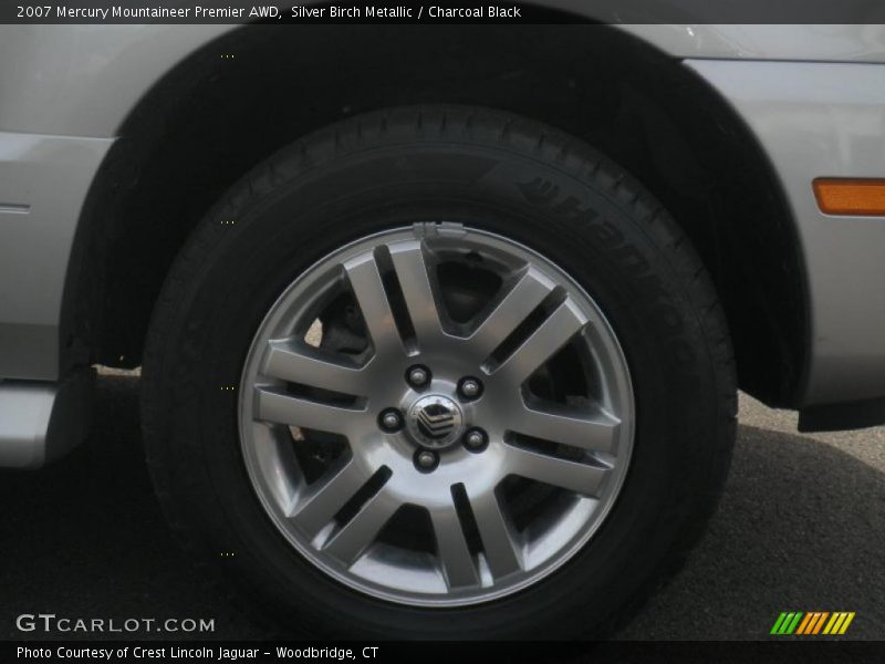 Silver Birch Metallic / Charcoal Black 2007 Mercury Mountaineer Premier AWD
