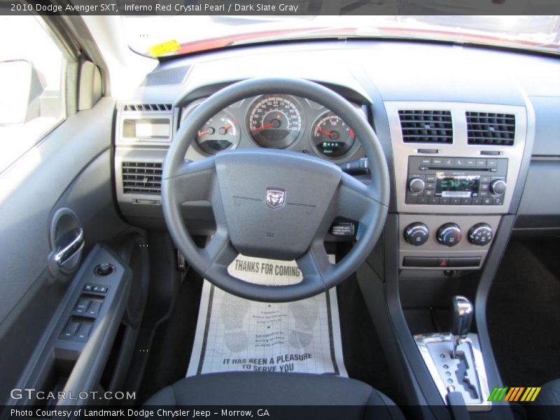 Inferno Red Crystal Pearl / Dark Slate Gray 2010 Dodge Avenger SXT