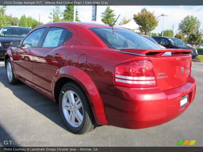 Inferno Red Crystal Pearl / Dark Slate Gray 2010 Dodge Avenger R/T