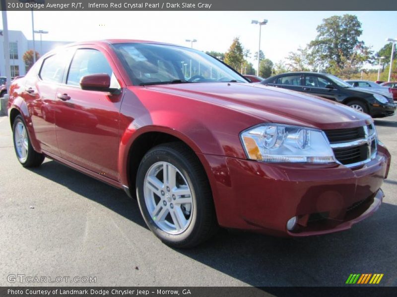 Inferno Red Crystal Pearl / Dark Slate Gray 2010 Dodge Avenger R/T