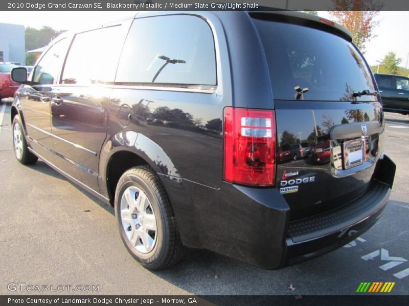 Blackberry Metallic / Medium Slate Gray/Light Shale 2010 Dodge Grand Caravan SE