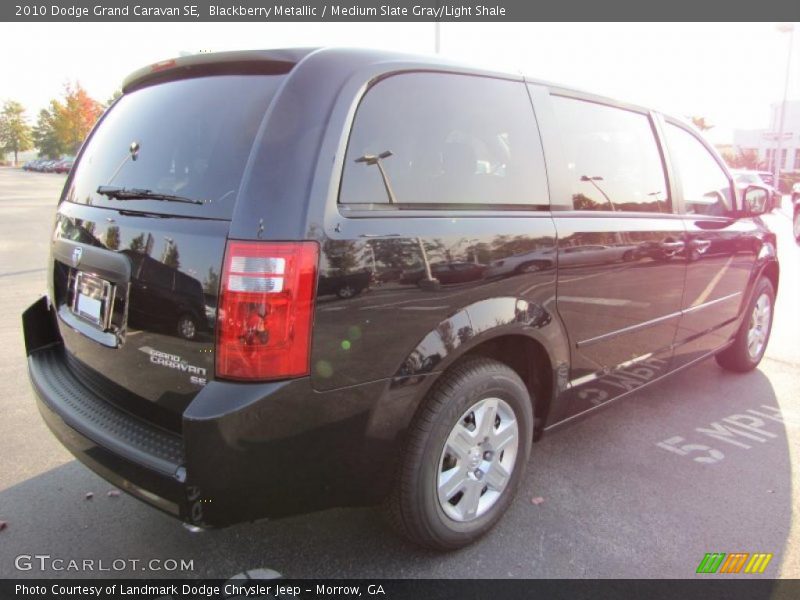 Blackberry Metallic / Medium Slate Gray/Light Shale 2010 Dodge Grand Caravan SE