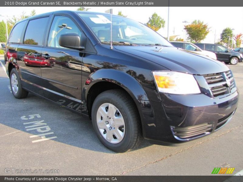 Blackberry Metallic / Medium Slate Gray/Light Shale 2010 Dodge Grand Caravan SE
