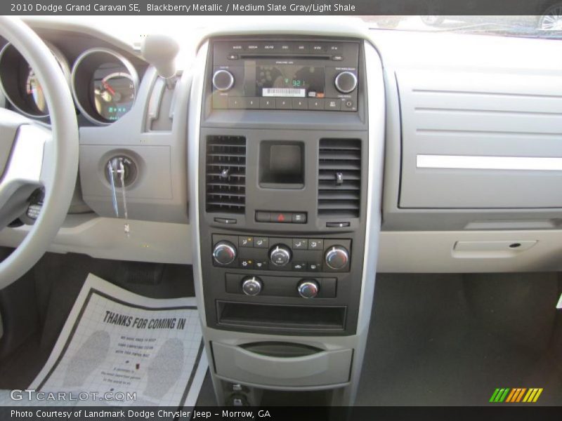 Blackberry Metallic / Medium Slate Gray/Light Shale 2010 Dodge Grand Caravan SE
